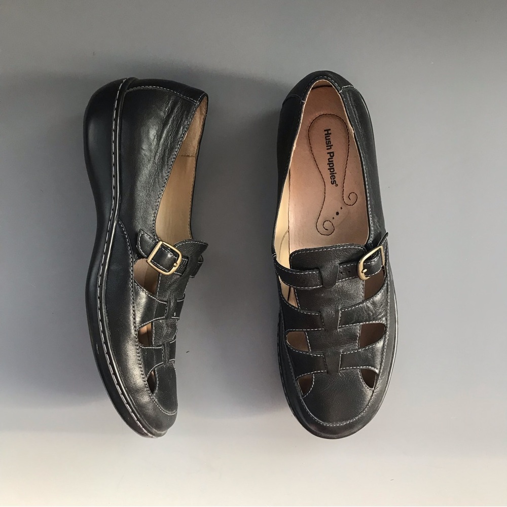 Hush Puppies Dames Nixie Mary Jane Stud, Zwart, 4 UK, Zwart, 37 EU